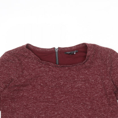 Womens UK Size 6 Topshop Red Pullover Jumper