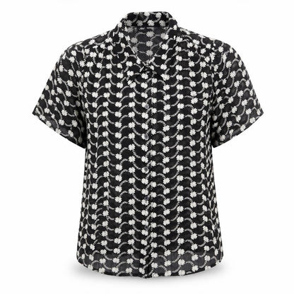Womens UK Size 8 Marks and Spencer Black Basic Button-Up