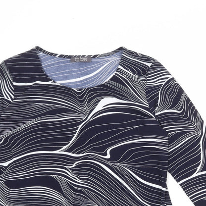 Womens UK Size M Mr Max Blue Basic T-Shirt
