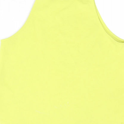 Womens UK Size 10 New Look Green Basic Tank
