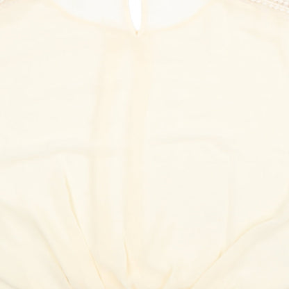 Womens UK Size S Darling Beige Basic Blouse