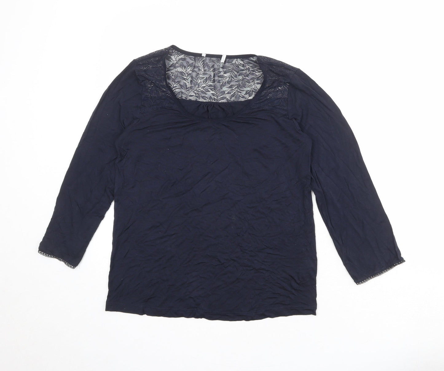 Womens UK Size XS The White Company Blue Basic T-Shirt