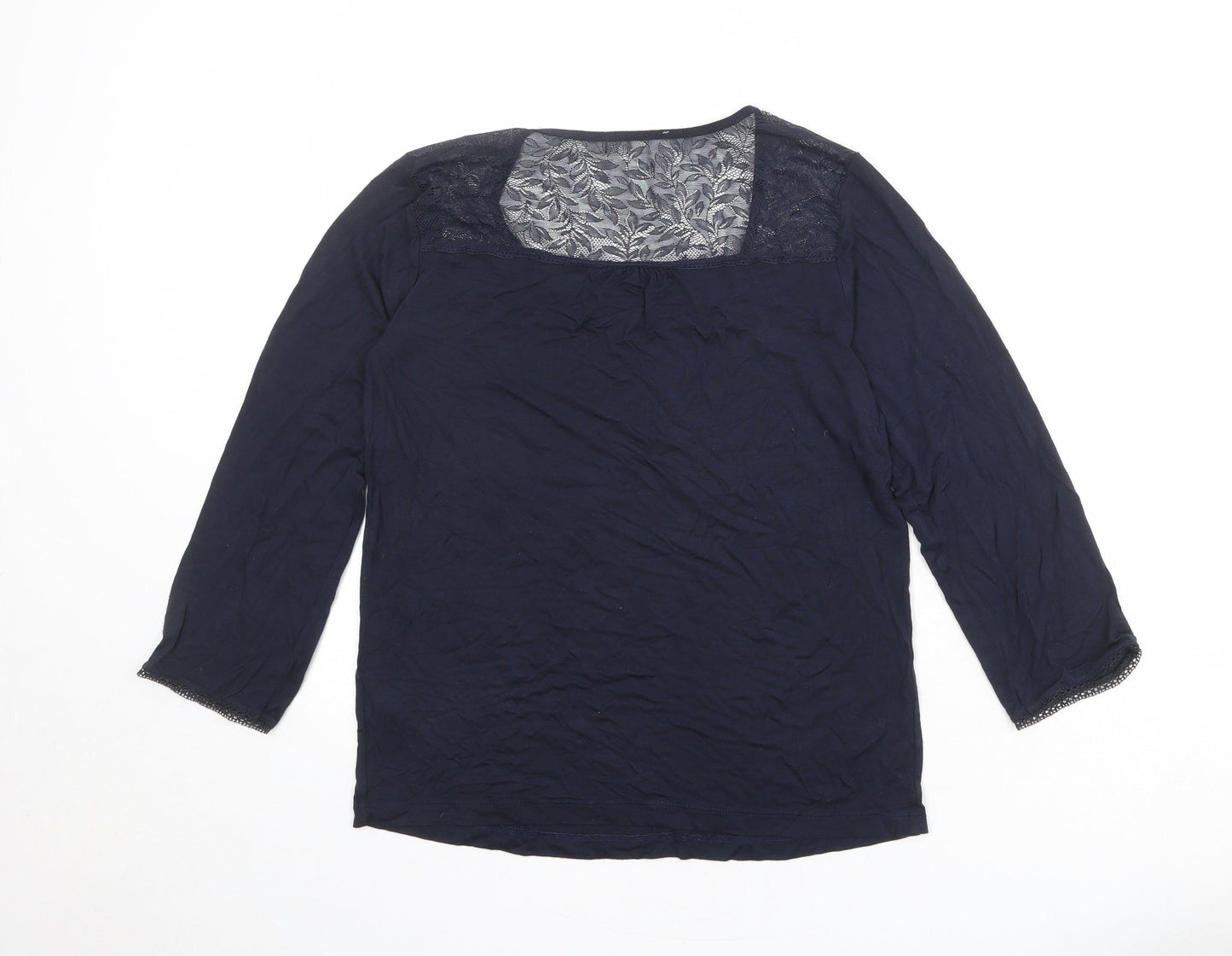 Womens UK Size XS The White Company Blue Basic T-Shirt