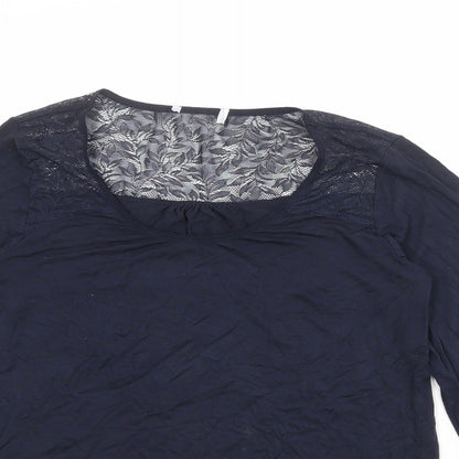 Womens UK Size XS The White Company Blue Basic T-Shirt