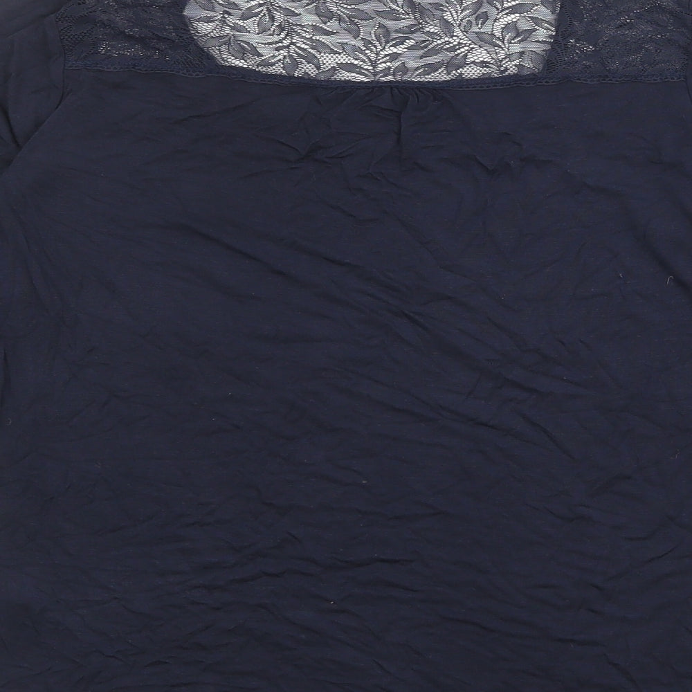 Womens UK Size XS The White Company Blue Basic T-Shirt