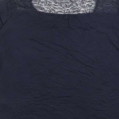 Womens UK Size XS The White Company Blue Basic T-Shirt