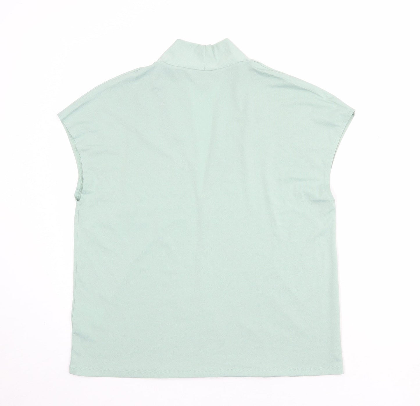 Womens UK Size M H&M Green Basic Blouse