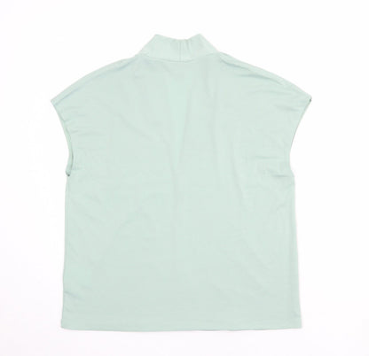 Womens UK Size M H&M Green Basic Blouse