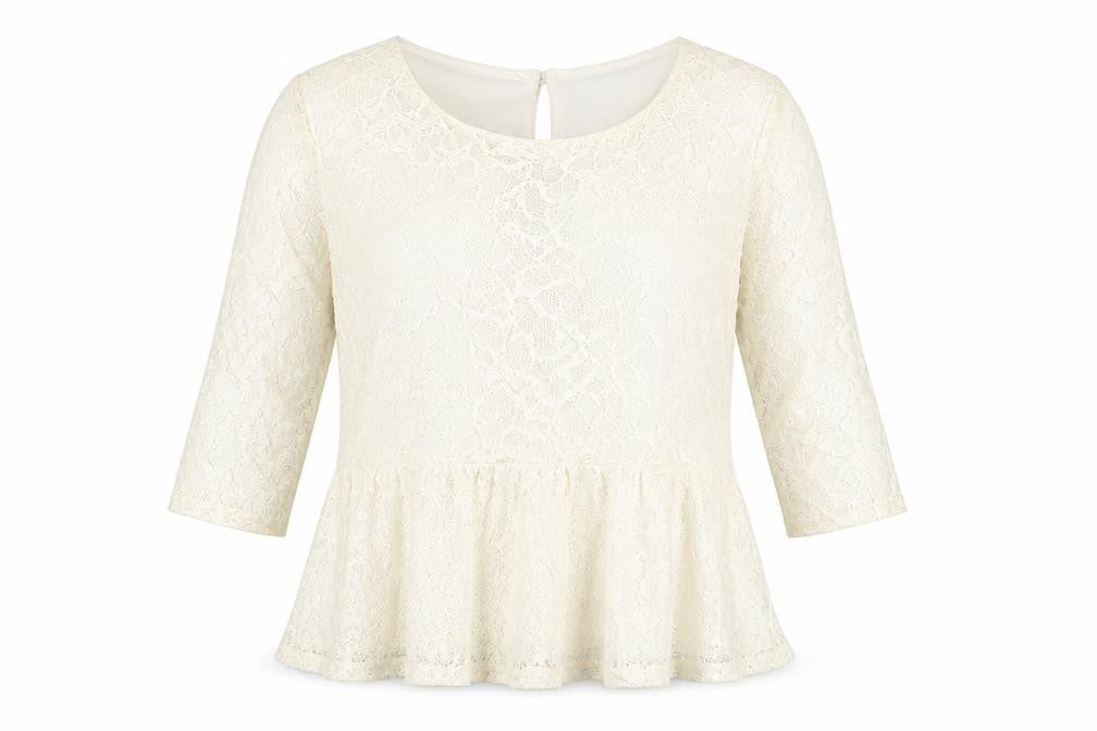 Womens UK Size 22 BHS Ivory Basic Blouse