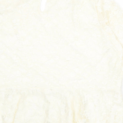 Womens UK Size 22 BHS Ivory Basic Blouse