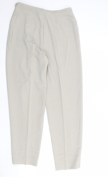 Womens UK Size 14 Planet Regular Fit  Beige Trousers