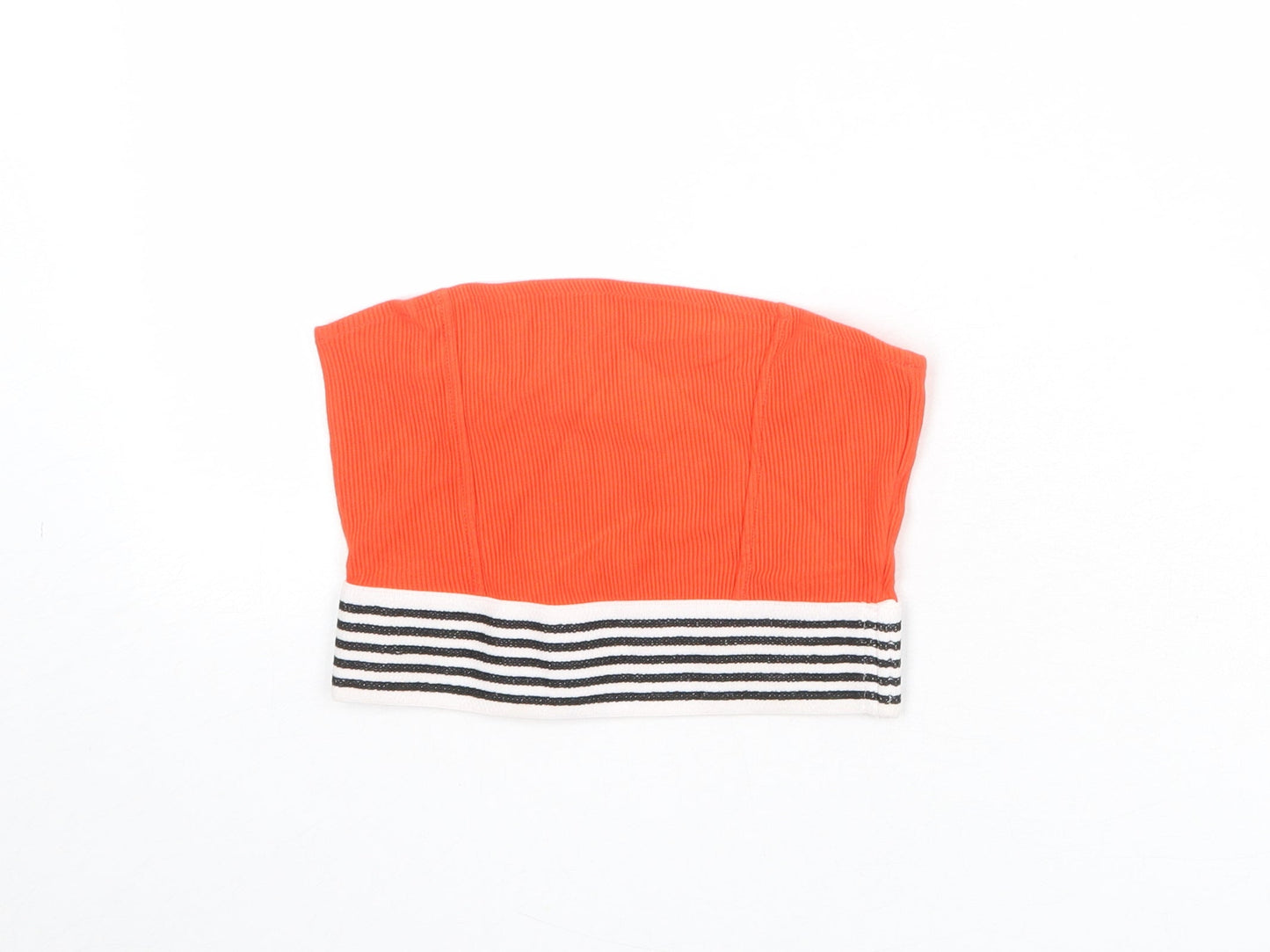 Womens UK Size 8 Topshop Orange Cropped Tank