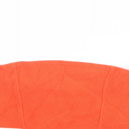Womens UK Size 8 Topshop Orange Cropped Tank
