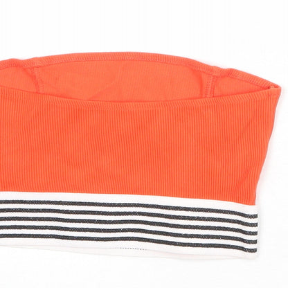 Womens UK Size 8 Topshop Orange Cropped Tank