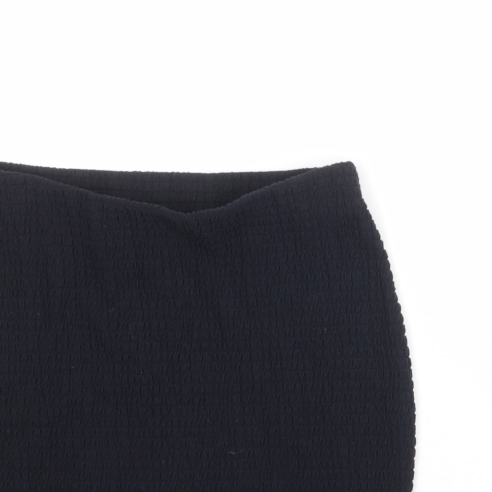 Marks and Spencer Womens Black Polyester Bandage Skirt Size 10