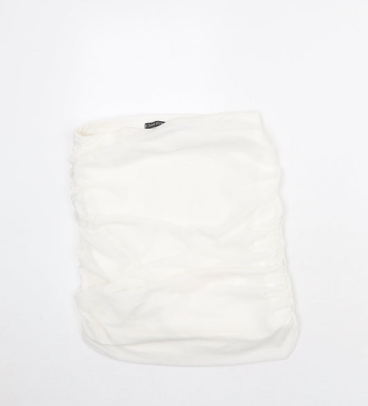I SAW IT FIRST Womens White Polyester Bandage Skirt Size 12
