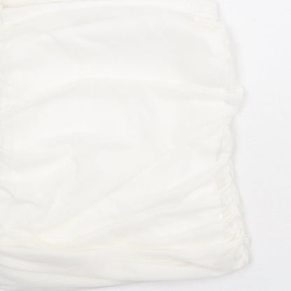 I SAW IT FIRST Womens White Polyester Bandage Skirt Size 12