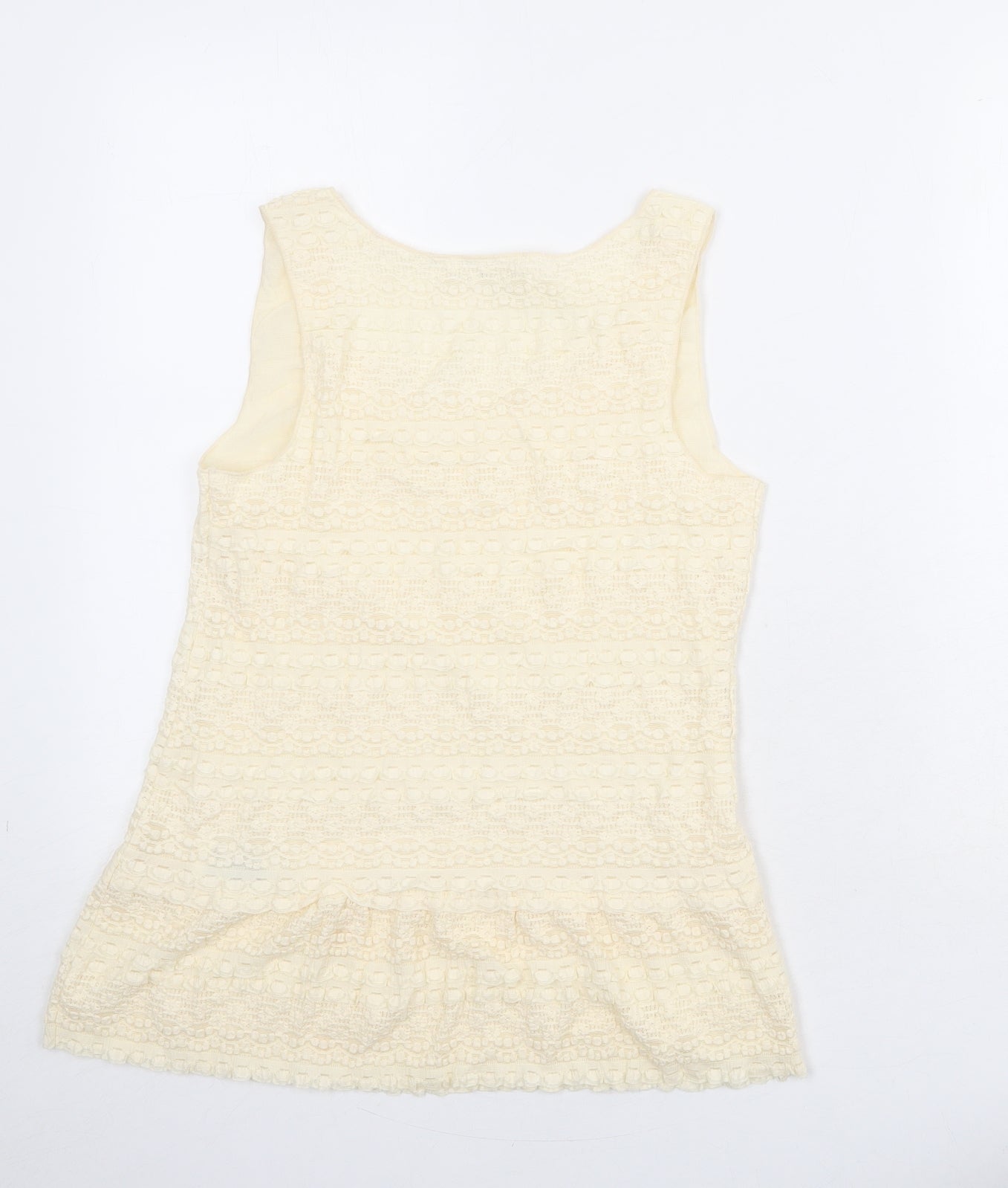Womens UK Size M Max Studio Beige Basic Tank