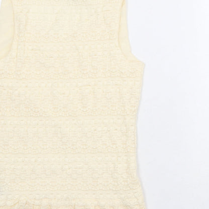 Womens UK Size M Max Studio Beige Basic Tank