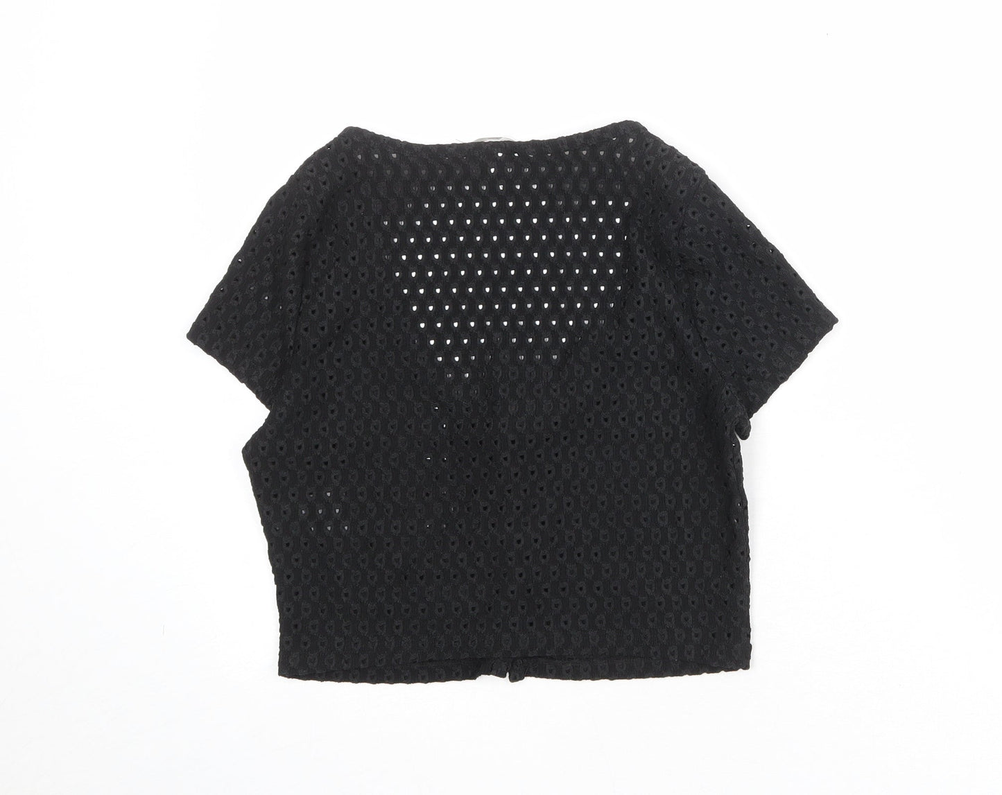 Womens UK Size L H&M Black Cardigan Jumper