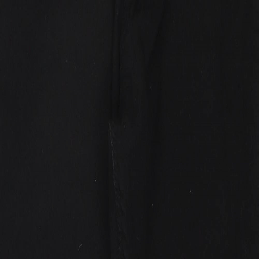 Boohoo Womens Black Cotton Skinny Jeans Size 10 Regular Zip