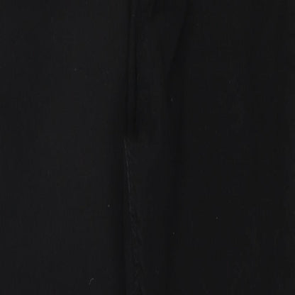 Boohoo Womens Black Cotton Skinny Jeans Size 10 Regular Zip