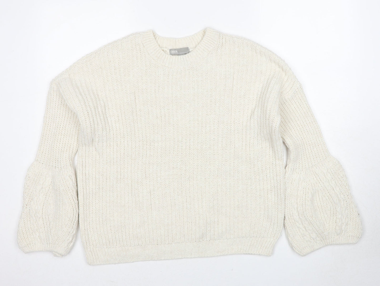 Womens UK Size 8 ASOS White Pullover Jumper