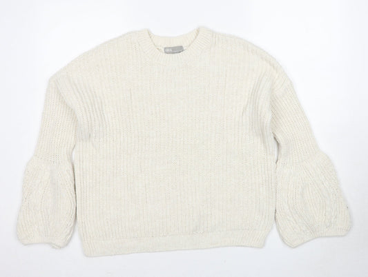 Womens UK Size 8 ASOS White Pullover Jumper