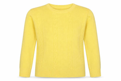 Womens UK Size S Pure & Natural Yellow Pullover Jumper