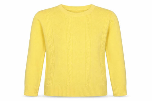 Womens UK Size S Pure & Natural Yellow Pullover Jumper