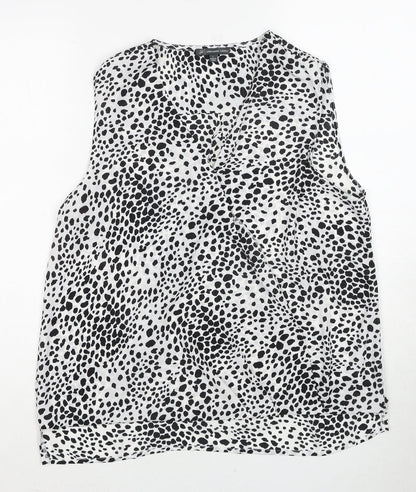 Womens UK Size L Adrianna Papell Multicoloured Basic Tank