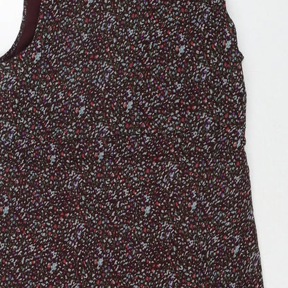 Mela Loves London Womens Multicoloured Geometric Polyester A-Line Size 10 Round Neck Pullover