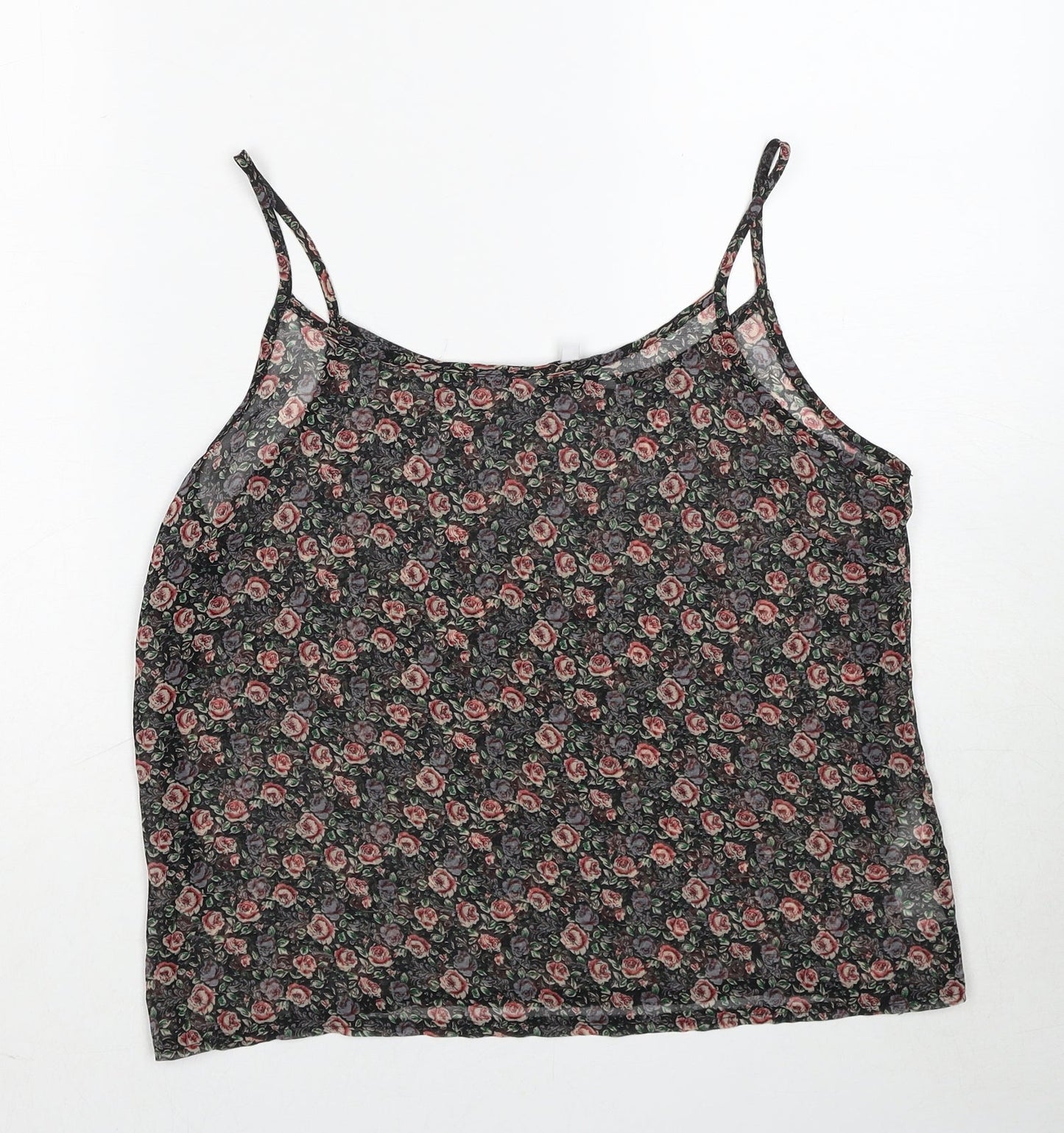 Womens UK Size 12 New Look Multicoloured Basic Tank