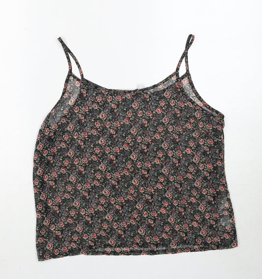 Womens UK Size 12 New Look Multicoloured Basic Tank