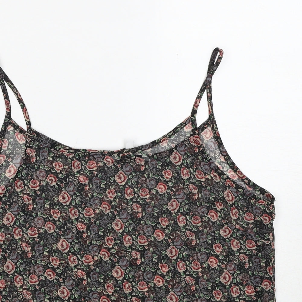 Womens UK Size 12 New Look Multicoloured Basic Tank