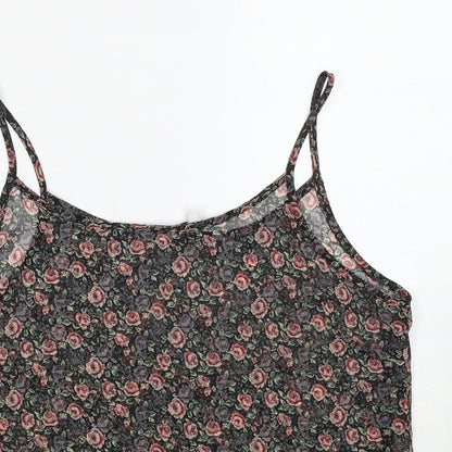 Womens UK Size 12 New Look Multicoloured Basic Tank