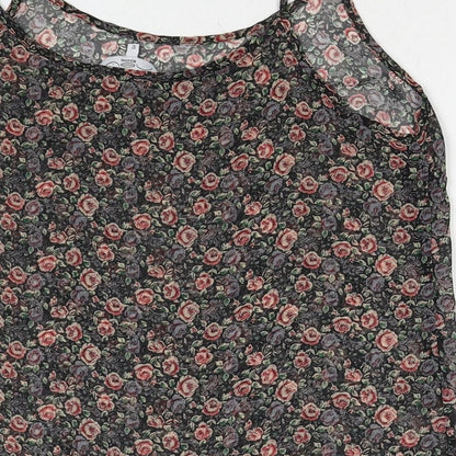 Womens UK Size 12 New Look Multicoloured Basic Tank