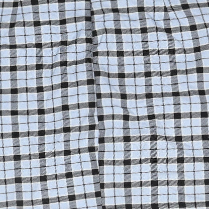 Bershka Womens Blue Plaid Polyester A-Line Skirt Size S Zip
