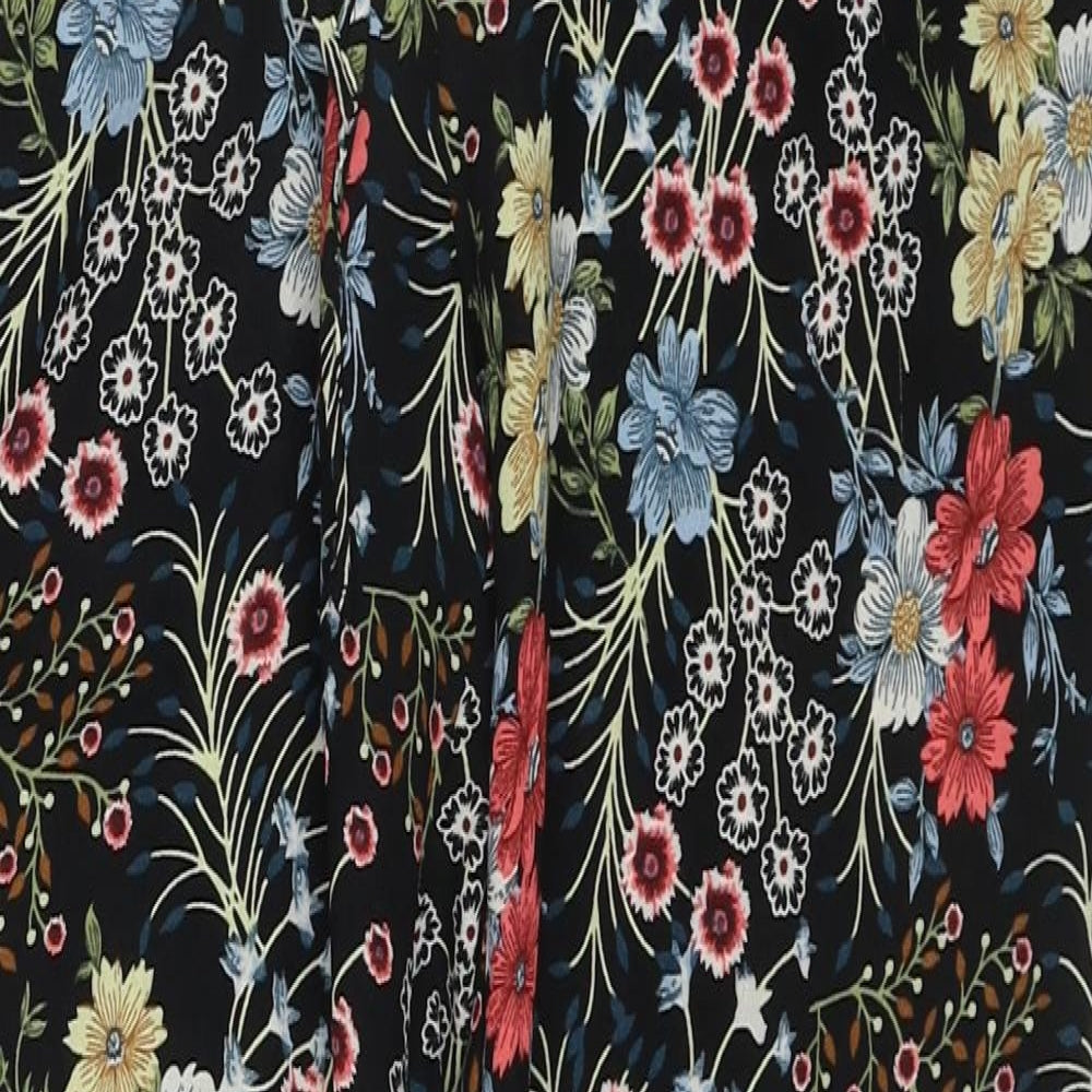 Only Womens Multicoloured Floral Polyester Harem Trousers Size 6 Regular Drawstring