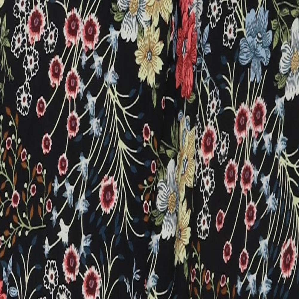 Only Womens Multicoloured Floral Polyester Harem Trousers Size 6 Regular Drawstring