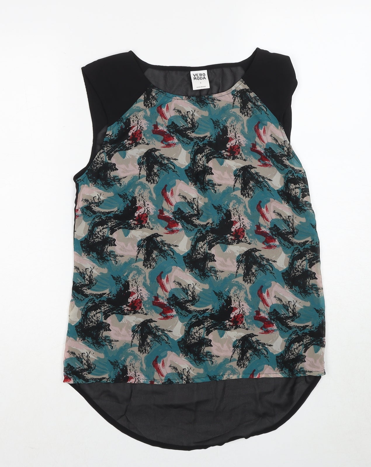 Womens UK Size S VERO MODA Multicoloured Basic Blouse