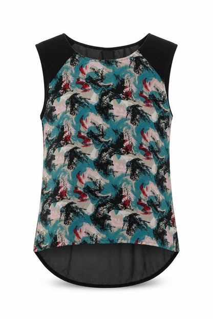 Womens UK Size S VERO MODA Multicoloured Basic Blouse