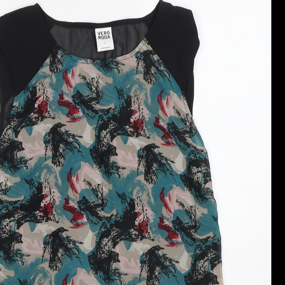 Womens UK Size S VERO MODA Multicoloured Basic Blouse