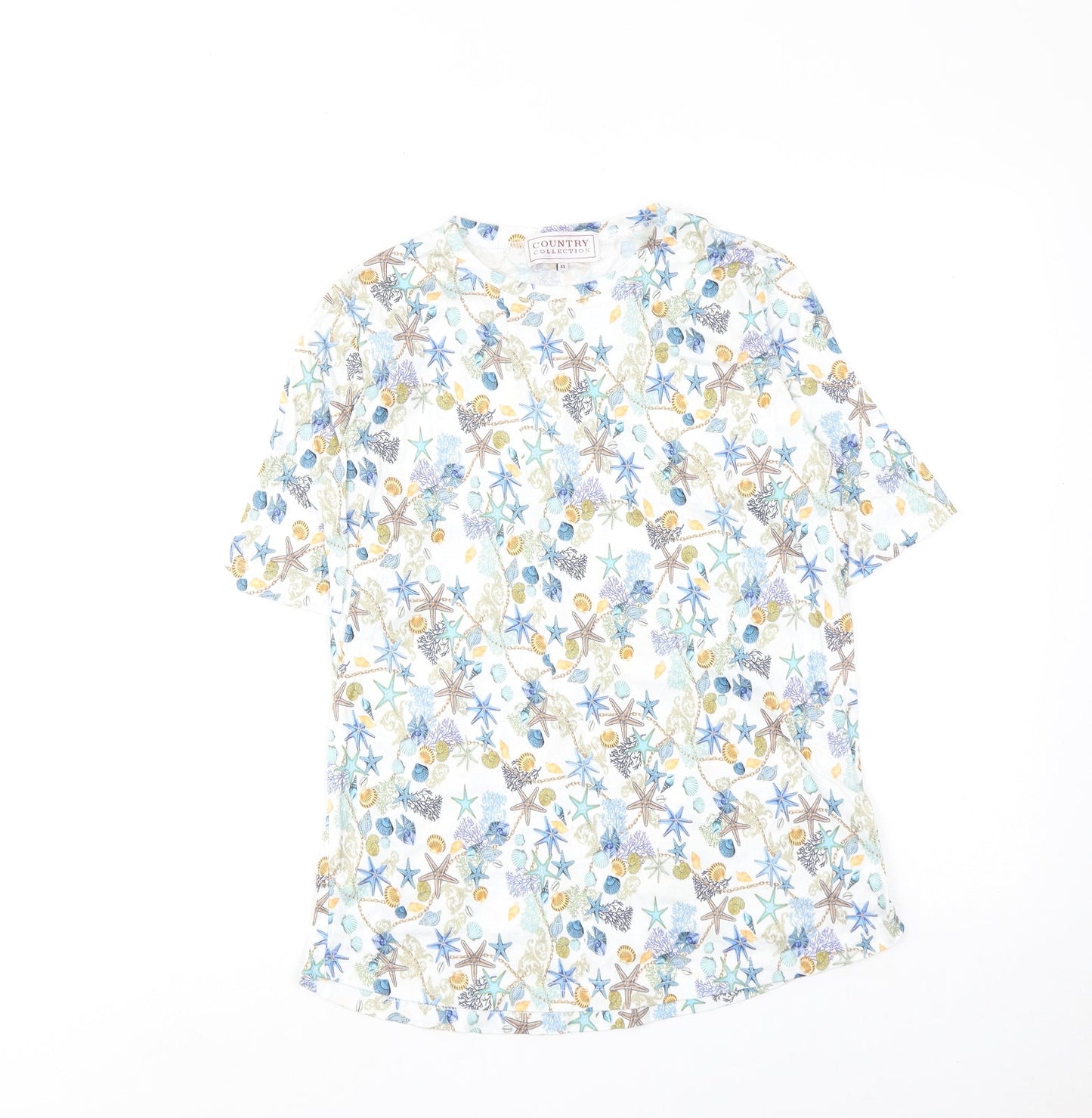 Womens UK Size XS Country Collection Multicoloured Basic Blouse