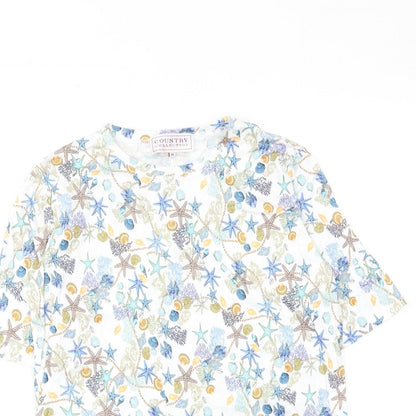 Womens UK Size XS Country Collection Multicoloured Basic Blouse