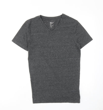 Womens UK Size S H&M Grey Basic T-Shirt