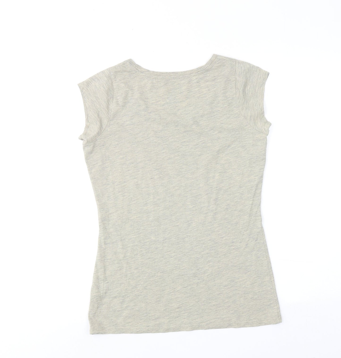 Womens UK Size S Element Green Basic T-Shirt