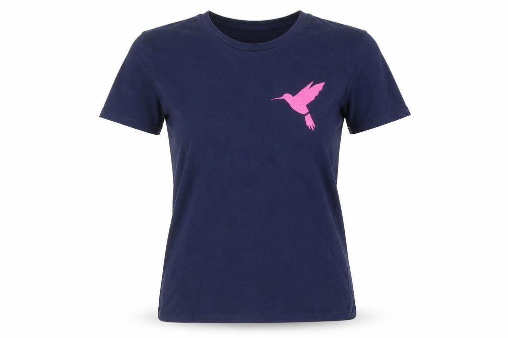 Womens UK Size S B&C Blue Basic T-Shirt