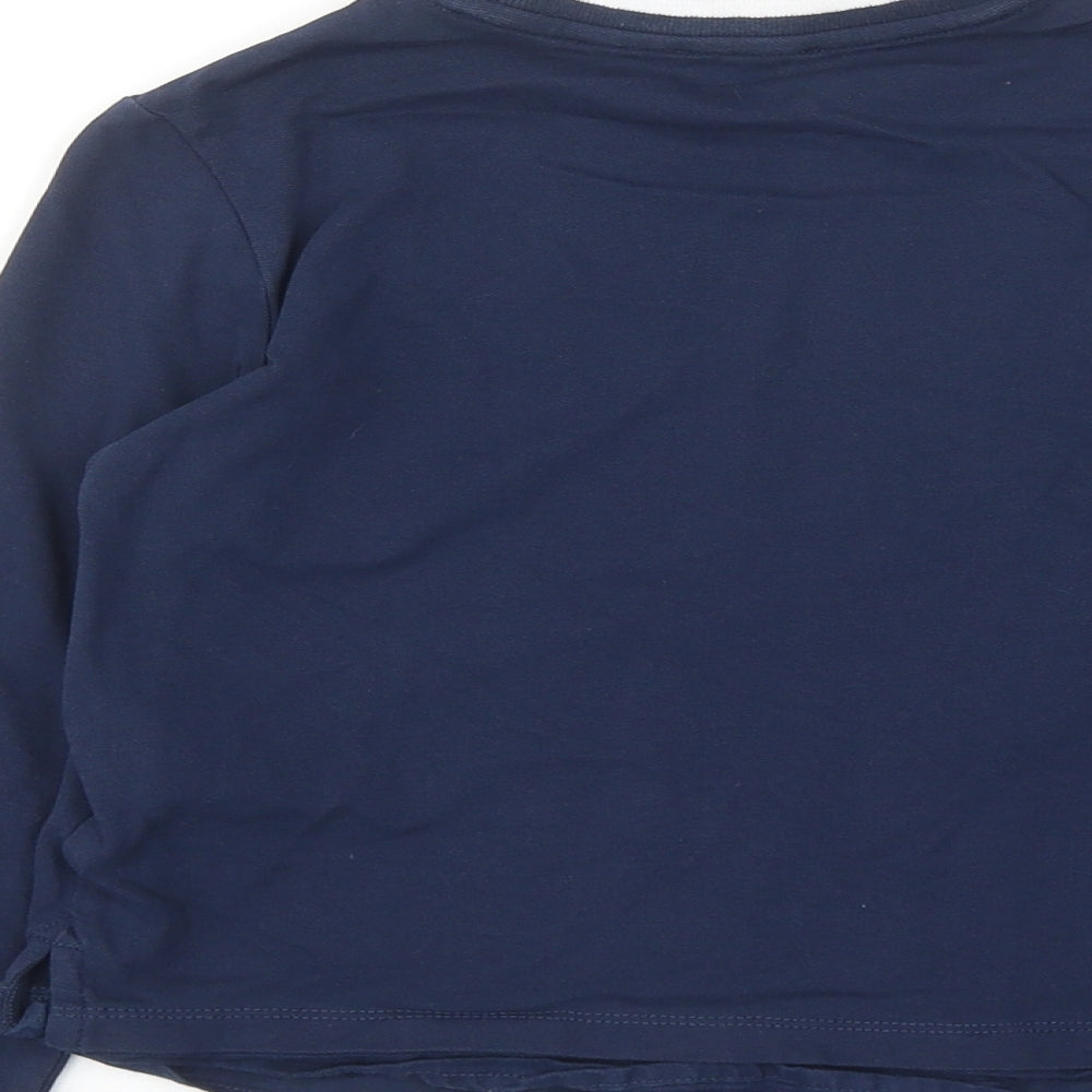 Original Marines Boys Blue Cotton Basic T-Shirt Size 6-7 Years Round Neck Button - Golf Club