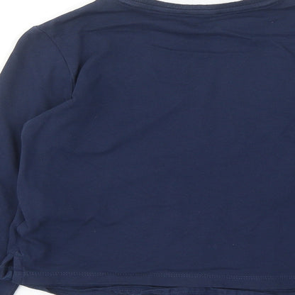 Original Marines Boys Blue Cotton Basic T-Shirt Size 6-7 Years Round Neck Button - Golf Club